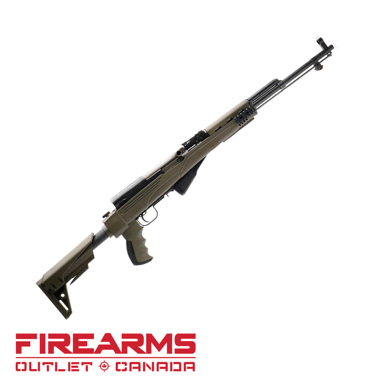 ATI SKS Rifle w/Folding Stock No Bayonet - 7.62x39, 20", Olive Drab Green