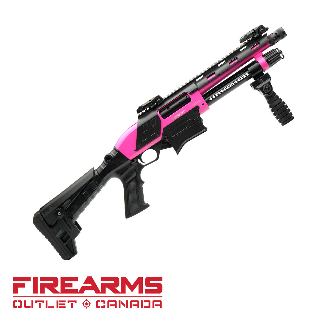 Federation Firearms SPM-12 Pump Shotgun - 12GA, 2-3/4" or 3", 9" Barrel, PINK