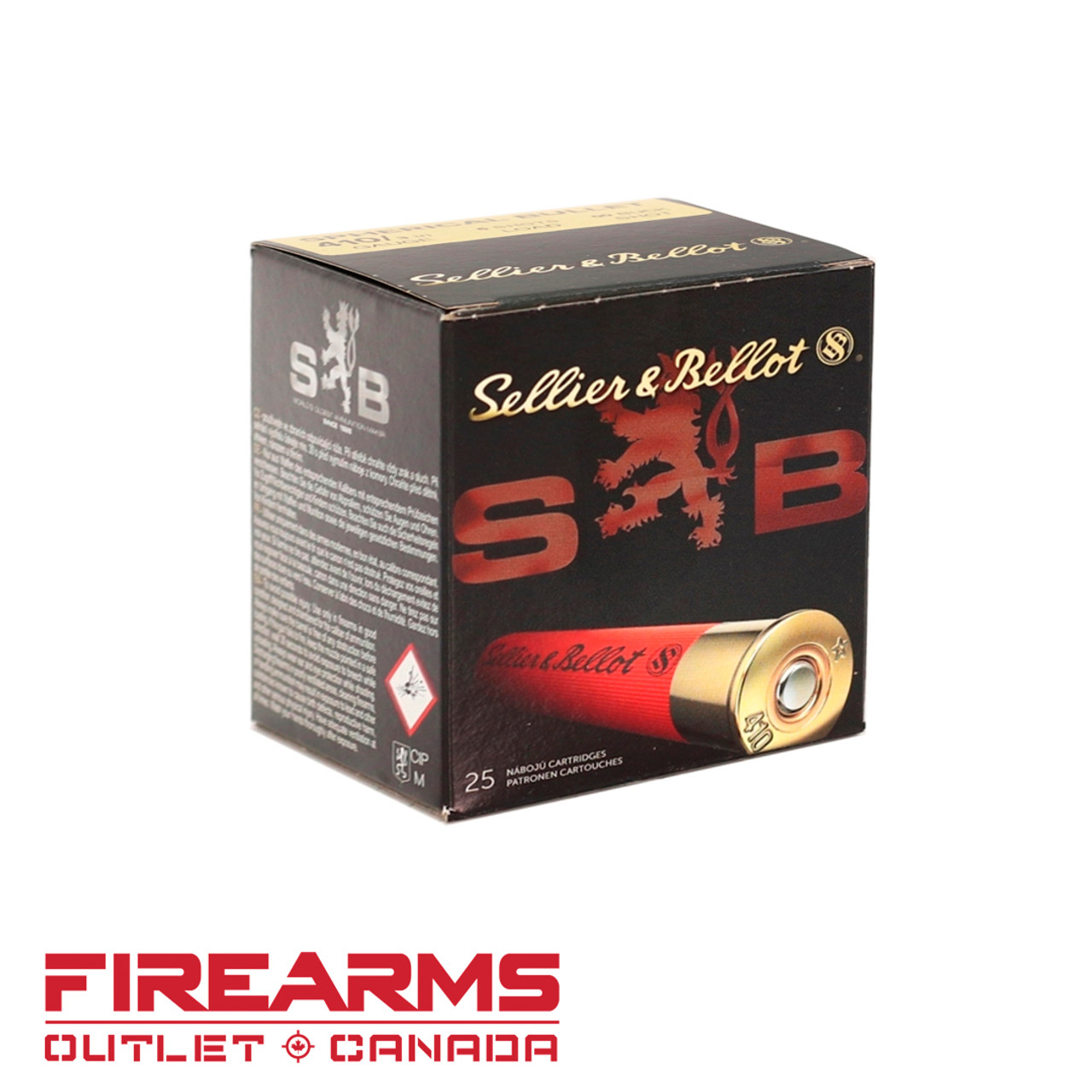 Sellier & Bellot - .410GA, 3", X3 LEAD #4, Box of 25