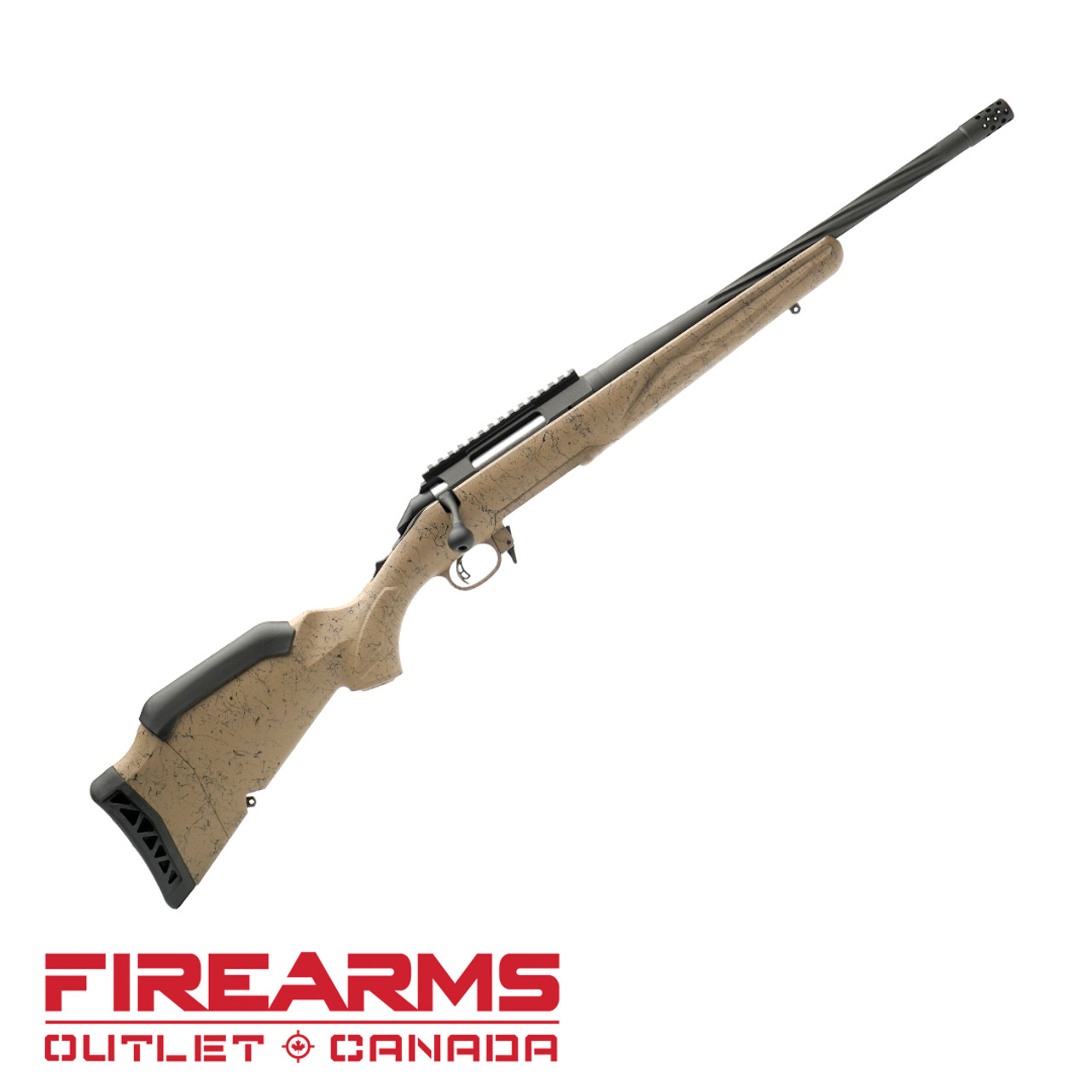 Ruger American Ranch Rifle Gen 2 - 6.5 Creedmoor, 16.1", Cobalt / FDE Splatter