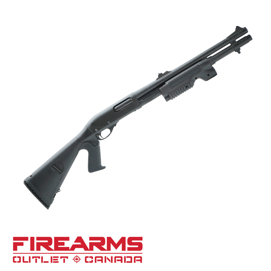 Remington 870 Police Magnum Synthetic, Rifle Sights  - 12GA, 2-3/4" or 3", 18" Barrel, Pre-Owned