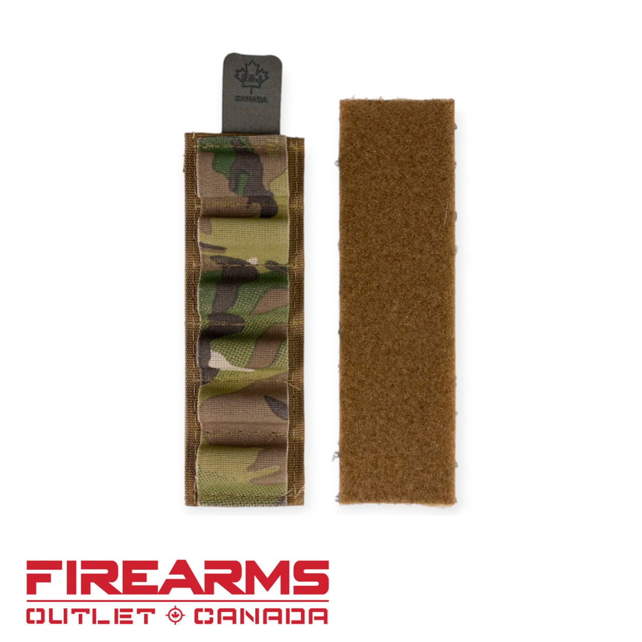S&J Hardware - Detachable Shotshell Carrier Strip,  6-Shot / MultiCam
