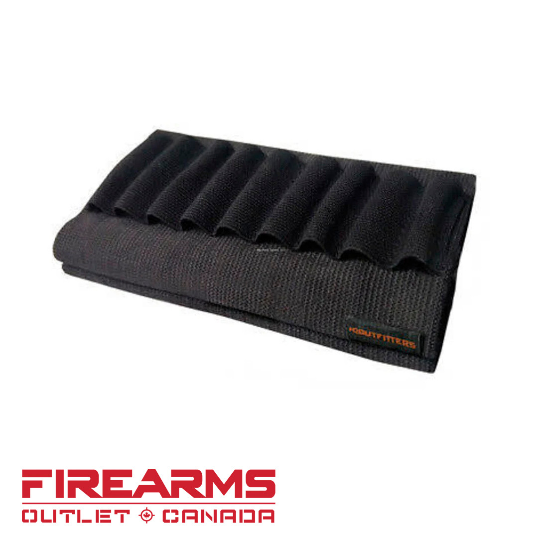 HQ Outfitters Elastic Nylon Buttstock Shotgun Shell Holder - 9 Loop