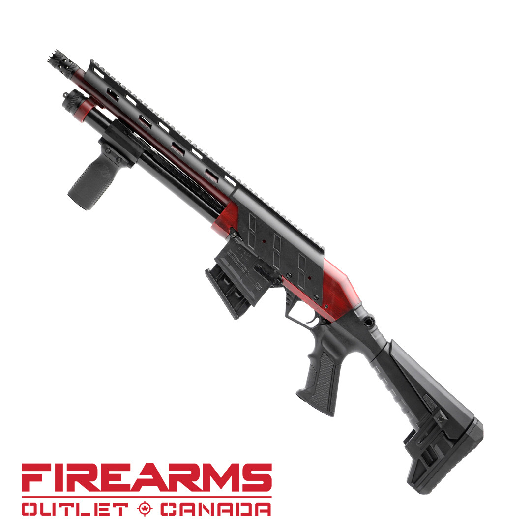 Canuck Recon 3 Pump - 12GA, 2-3/4" or 3", 12" Barrel, Distressed Red