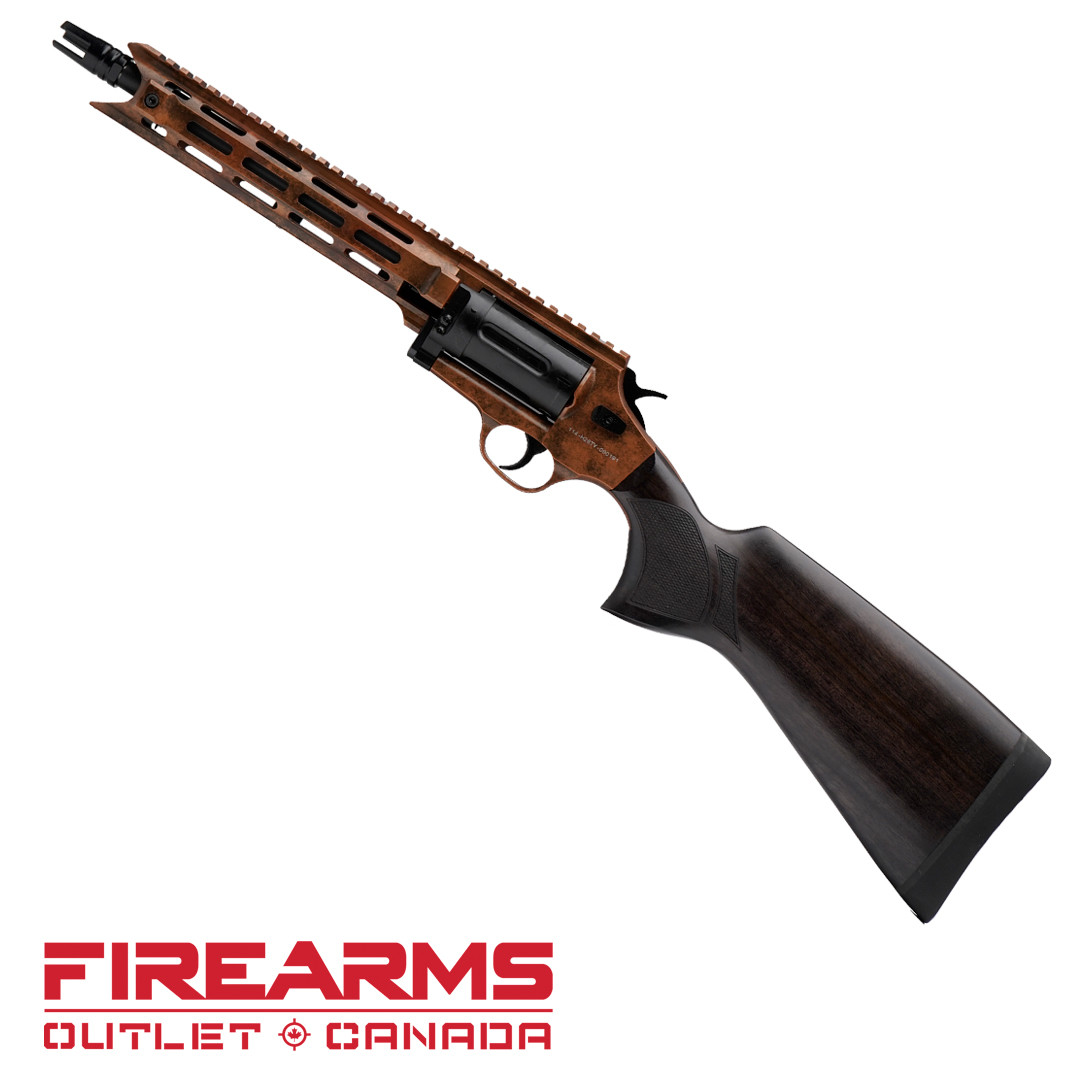 EGE Arms RV-TAC Compact Revolver Shotgun, Walnut Stock - .410GA, 3", 9.5" Barrel, Distressed Copper [RVTACCOP]