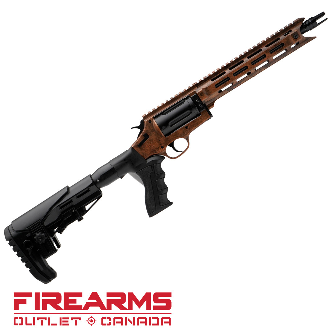 EGE Arms RV-TAC Compact Revolver Shotgun, Telescopic Stock - .410GA, 3", 9.5" Barrel, Distressed Copper [RVTACDCO]