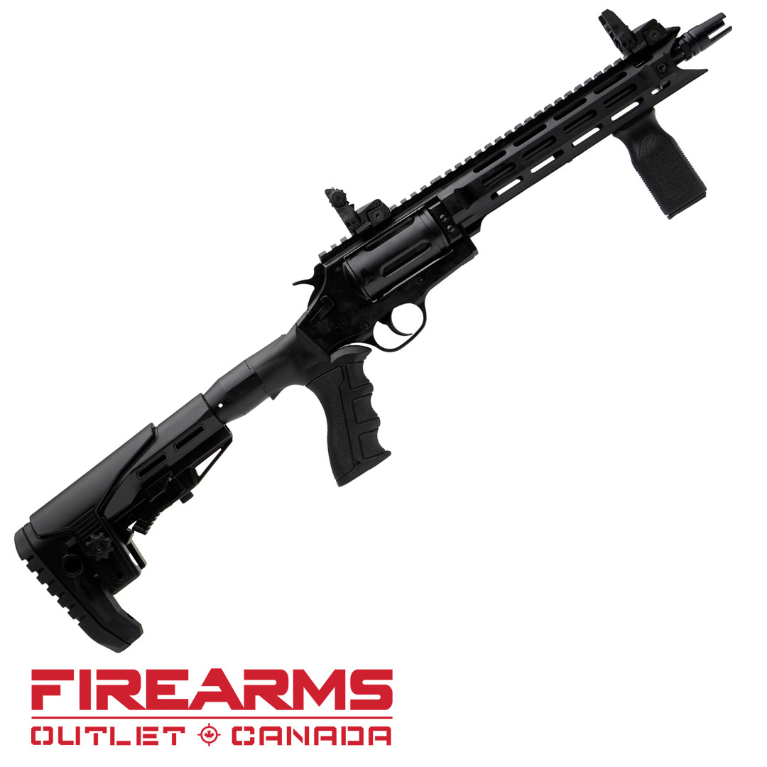 EGE Arms RV-TAC Compact Revolver Shotgun, Telescopic Stock - .410GA, 3", 9.5" Barrel, BLK [RVTACBLKTS]