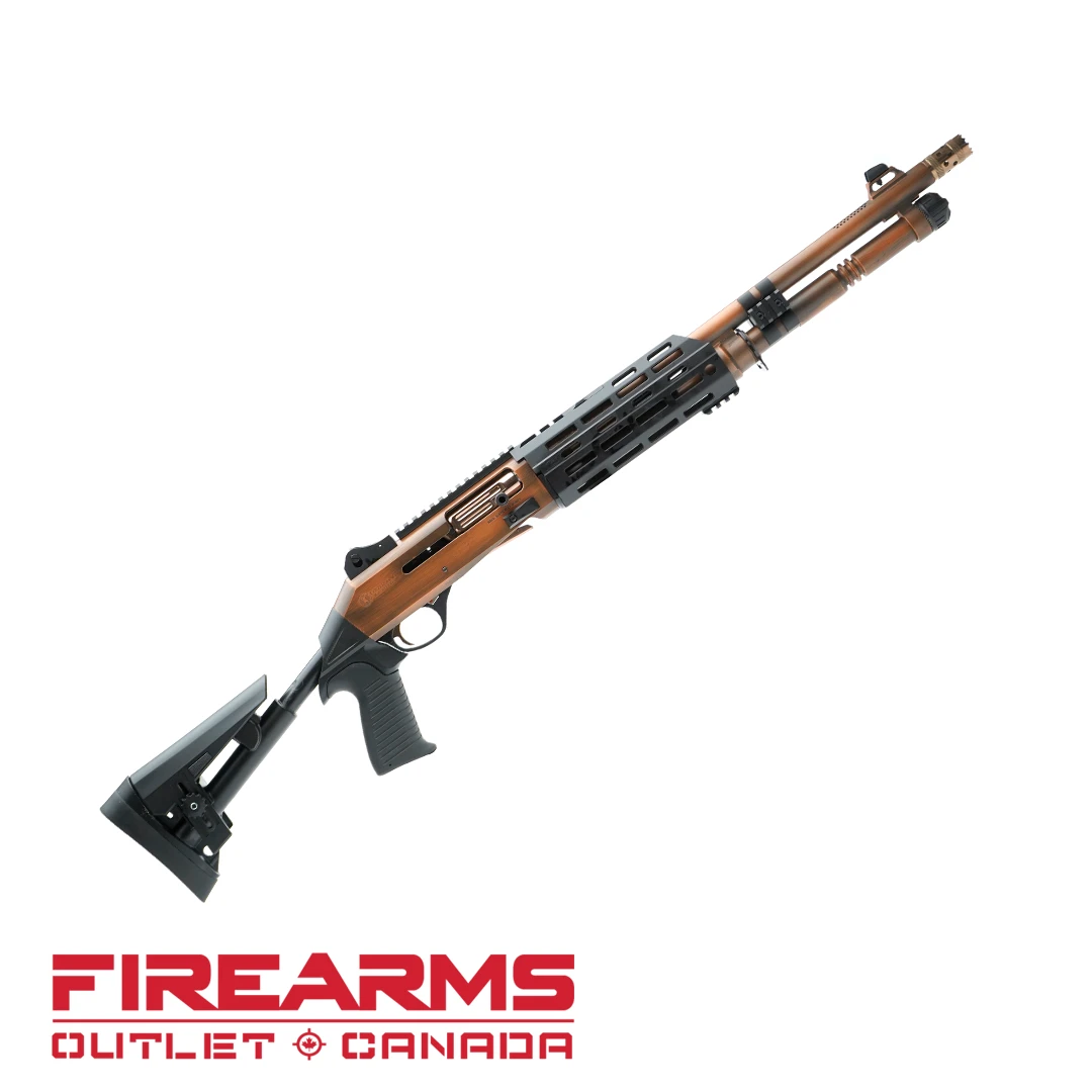 EGE Panzer Arms M4 Speed Pro Tactical, Distressed Copper / Telescopic - 12GA, 2-3/4" or 3", 18.6" Barrel [M4-PROTACDCPTL]