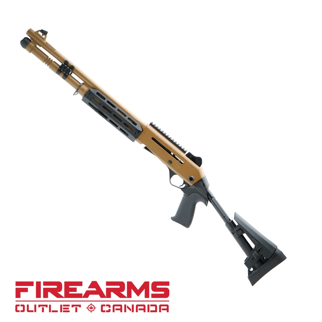 EGE Panzer Arms M4 Speed Pro, Desert Sand / Telescopic - 12GA, 2-3/4" or 3", 18.6" Barrel [M4-PROSANTL]