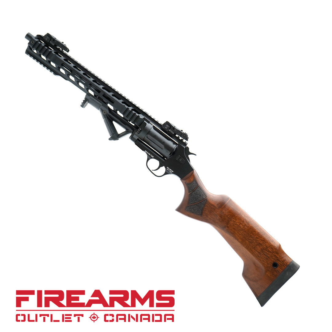 Canuck Evolve Tactical Revolver Shotgun, Walnut Stock - .410GA / .45LC, 3", 13" Barrel, BLK [CEVTACWAL41013]