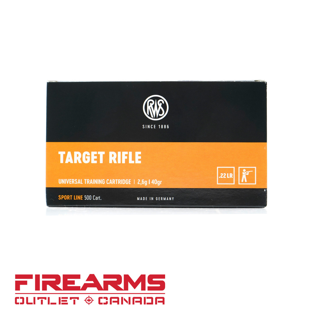 RWS Target Rifle - .22LR, 40gr, LRN, Brick of 500 [2132478]