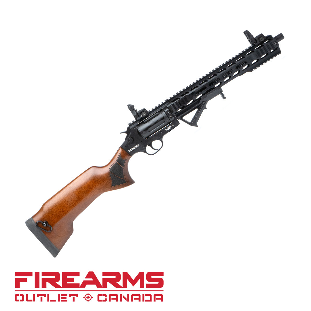 Canuck Evolve Tactical Revolver, Walnut Stock - .357 Mag., 13" Barrel, BLK [CEVTACWAL35713]