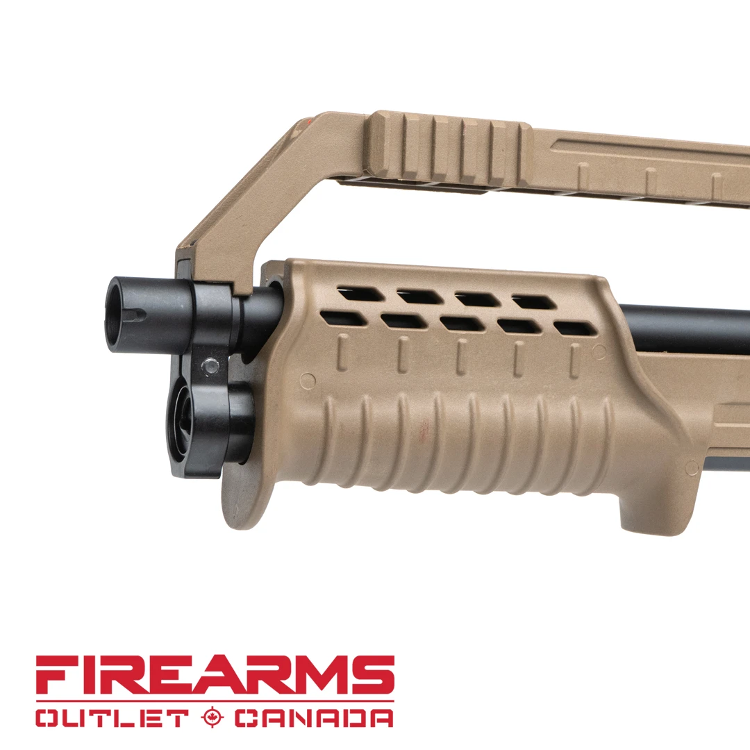 Hatsan Escort BullTac Pump Shotgun - 12GA, 2-3/4" or 3", 18" Barrel, FDE [HEBP1218FDE]