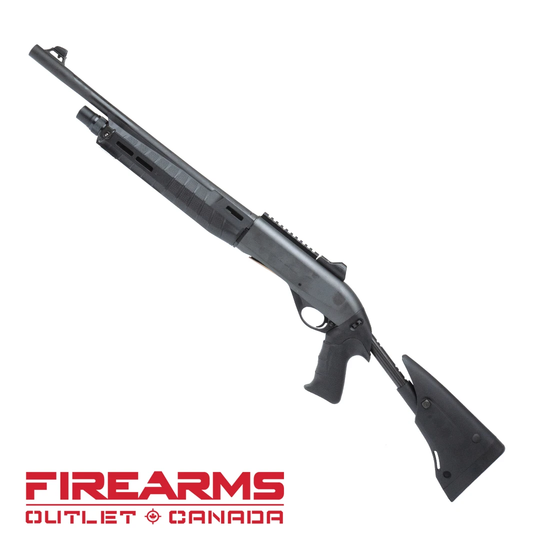 Benelli M2-G1 Tactical, Telescoping Stock - 12GA, 2-3/4" or 3", 18.5" Barrel, BLK [A0733000]