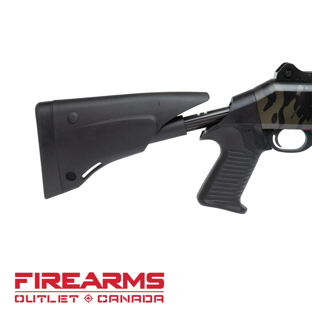 Benelli M4 Super 90 Telescoping Stock, BLK MultiCam - 12GA, 2-3/4" or 3", 18.5" Barrel [A0733800]