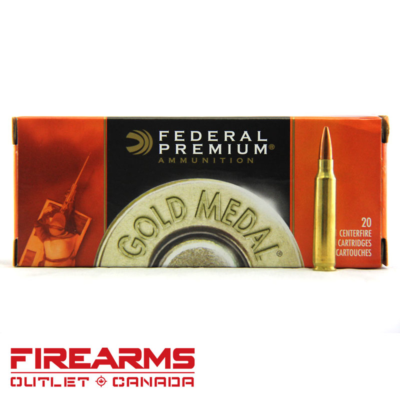 Federal Gold Match - .223 Rem., 77gr, BTHP, Box of 20 [GM223M3]