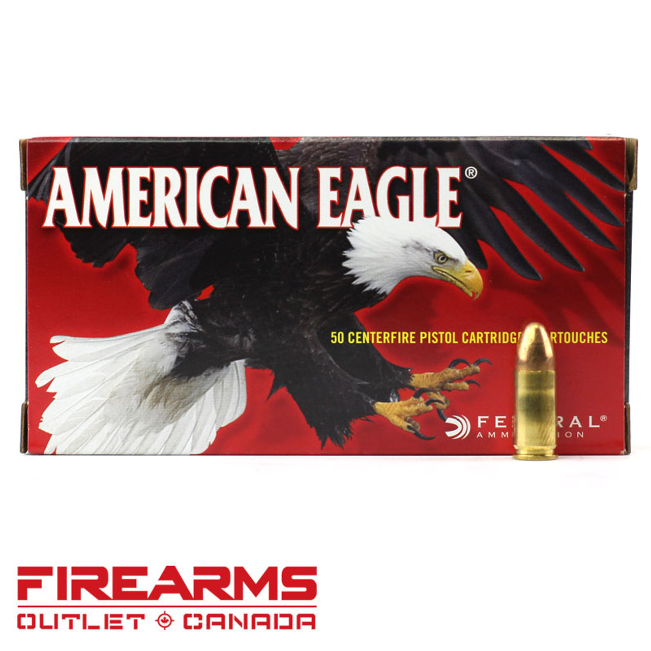 Federal American Eagle - 9mm, 115gr, FMJ Box of 50