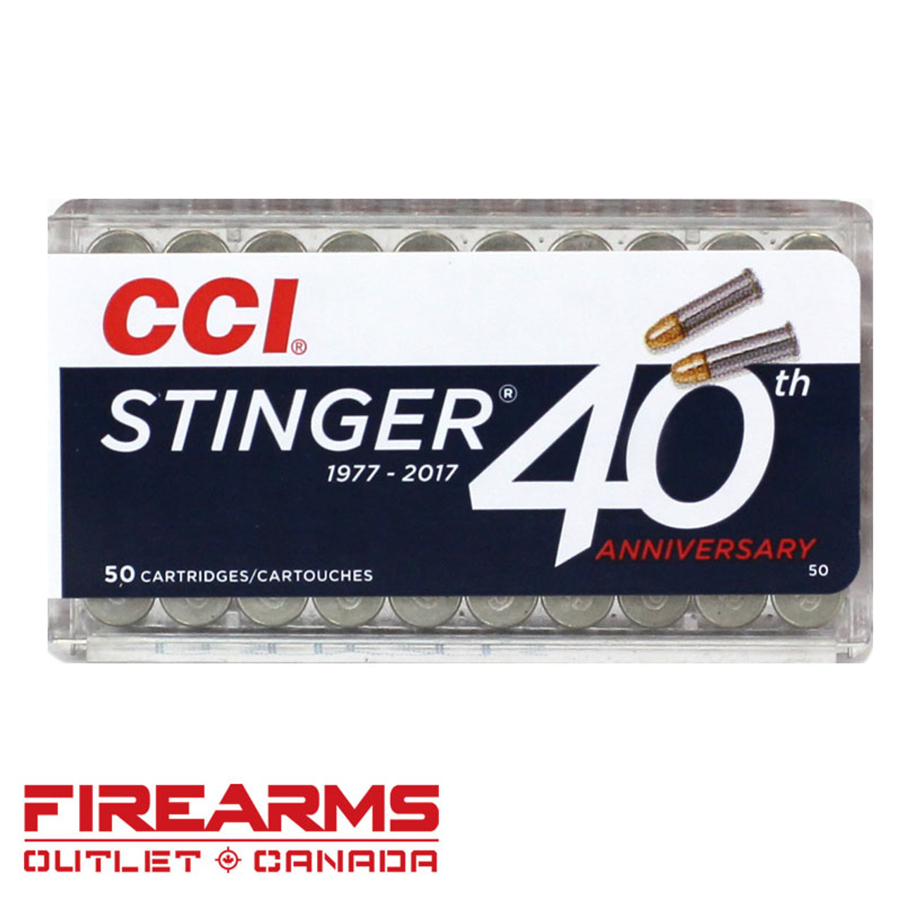CCI Stinger - .22LR, 32gr, CPHP, Box of 50 [0050]