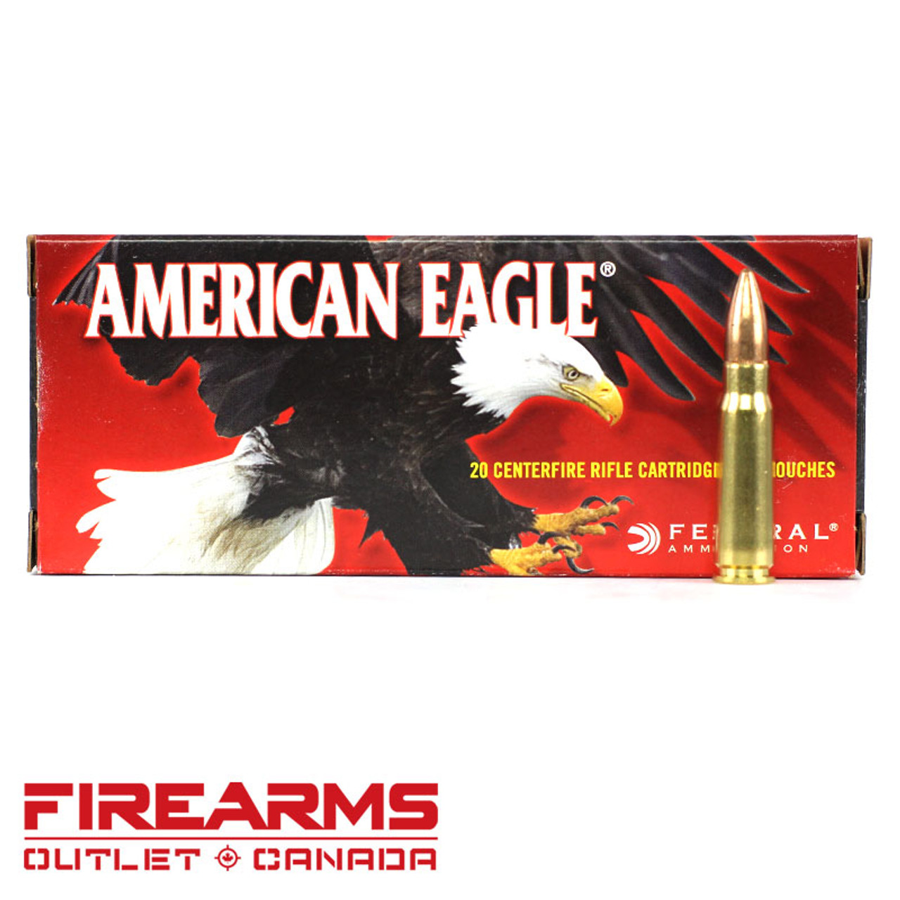 Federal American Eagle - 7.62x39, 124gr, FMJ, Box of 20 [A76239A]