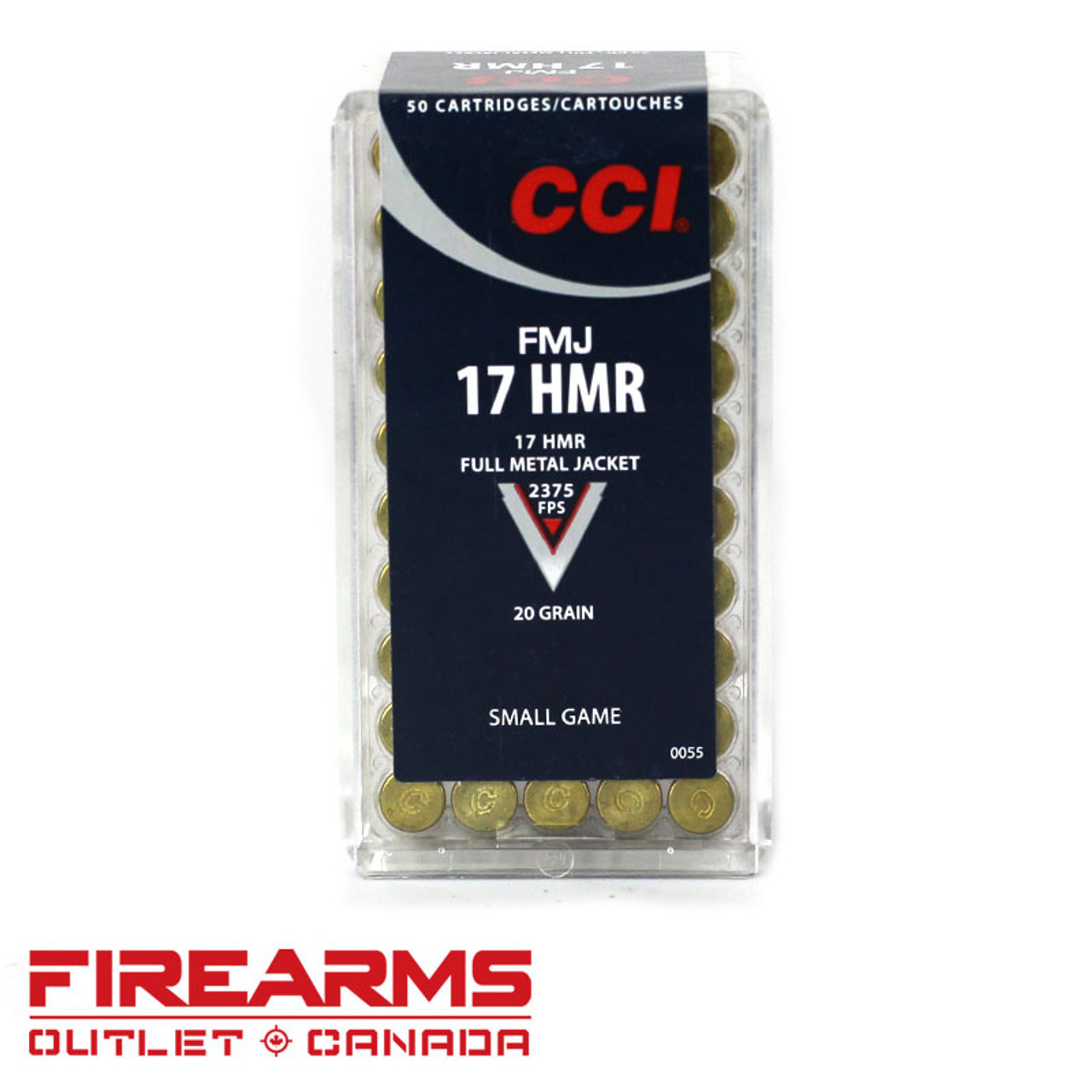 CCI Small Game - .17 HMR, 20gr., FMJ, Box of 50 [0055]