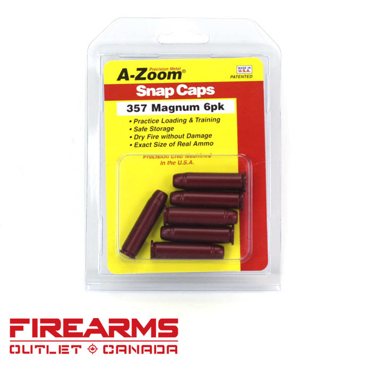 A-Zoom Snap Caps - .357 Magnum, 6pk [16119]