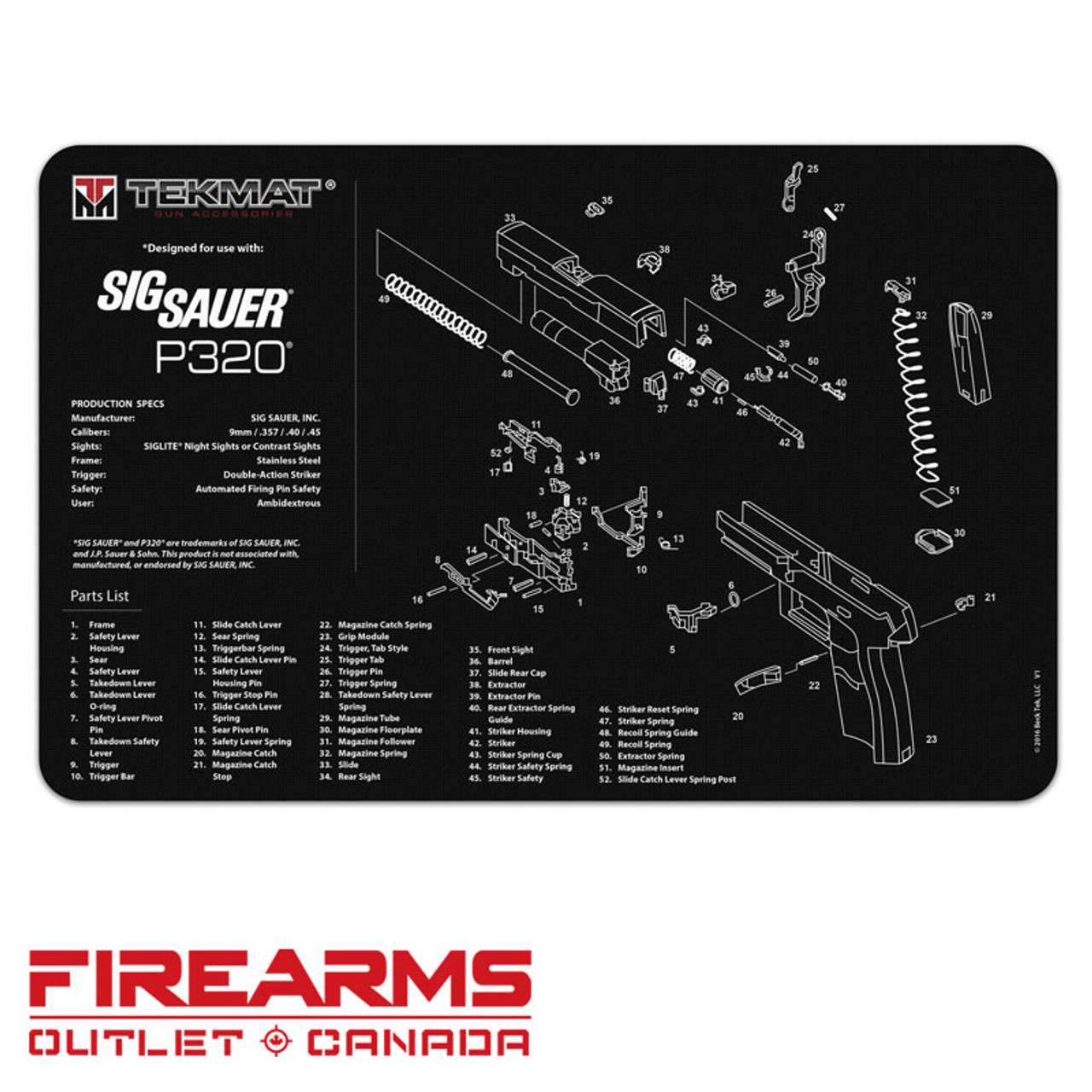 TekMat - Sig Sauer P320