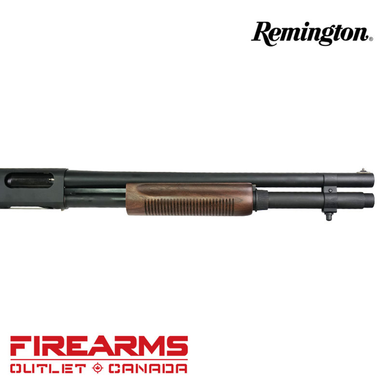 Remington 870 Police Magnum Walnut Furniture - 12GA, 2-3/4" or 3", 18" Barrel, 7-Shot