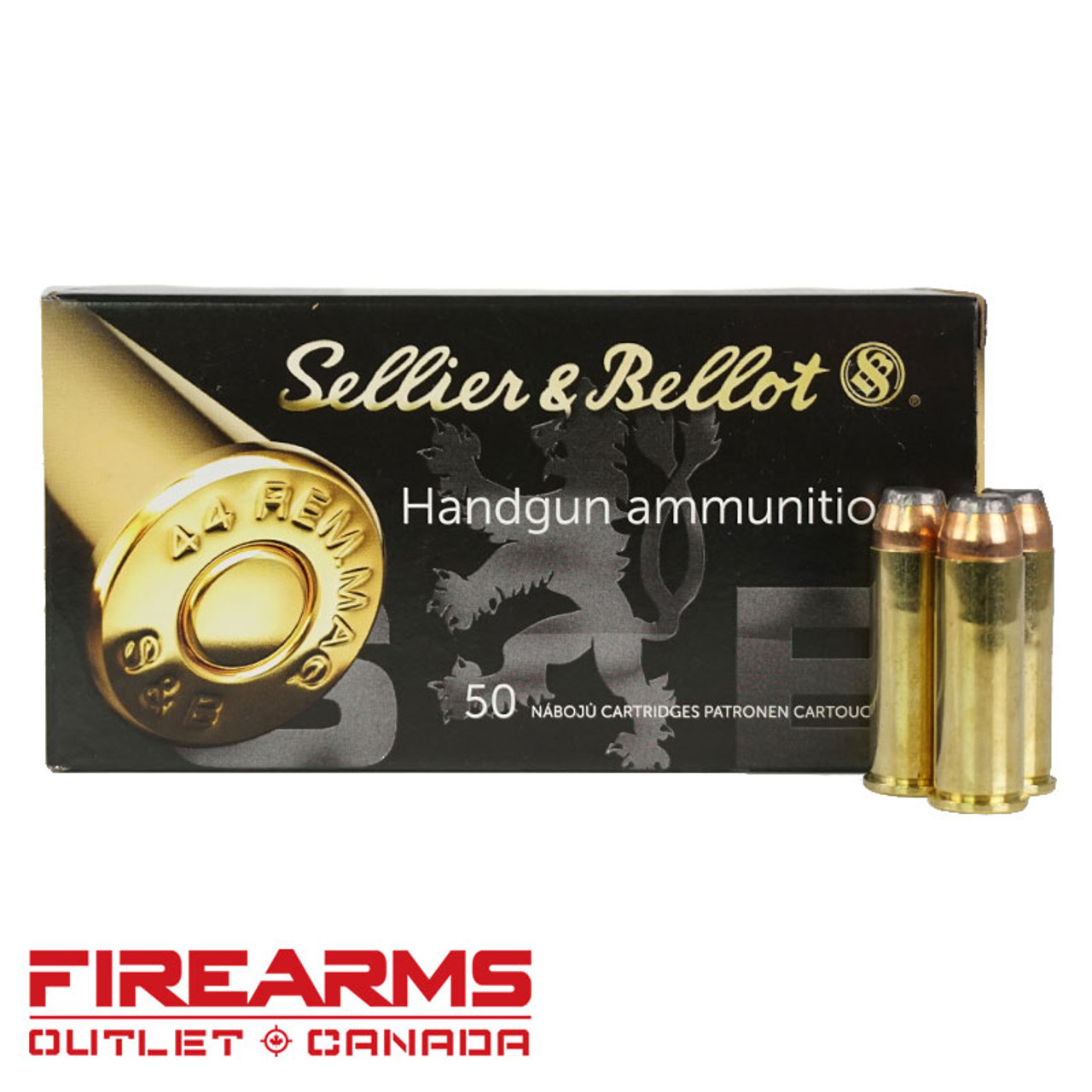 Sellier & Bellot - .44 Mag, 240gr, SP, Box of 50