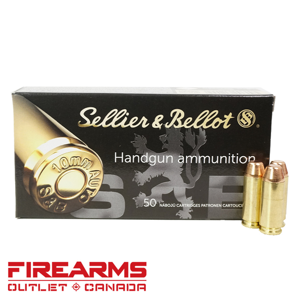 Sellier & Bellot - 10mm, 180gr, FMJ, Box of 50