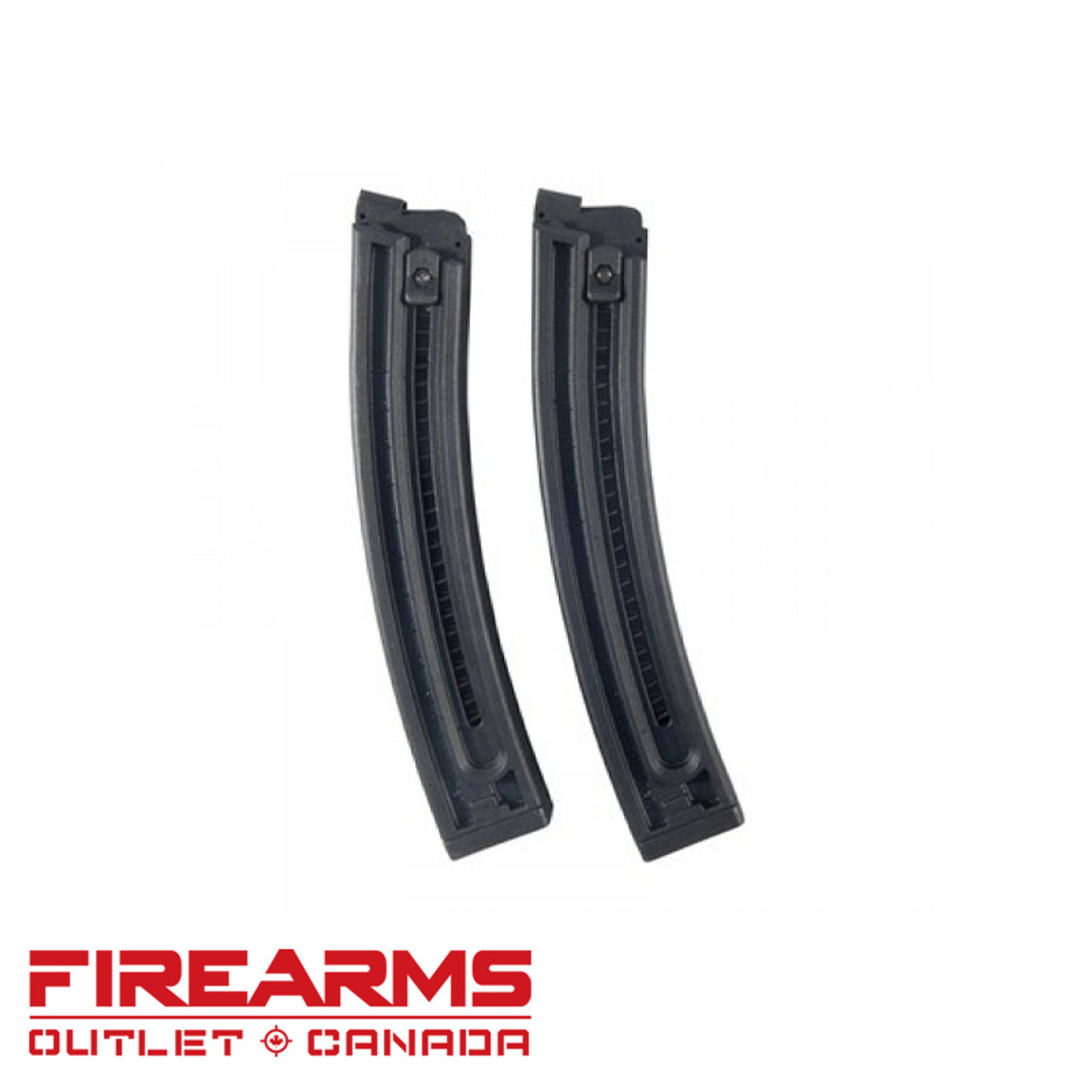 GSG-16 Magazine Twin Pack - .22LR, 22-Round, Black [416.60.00]