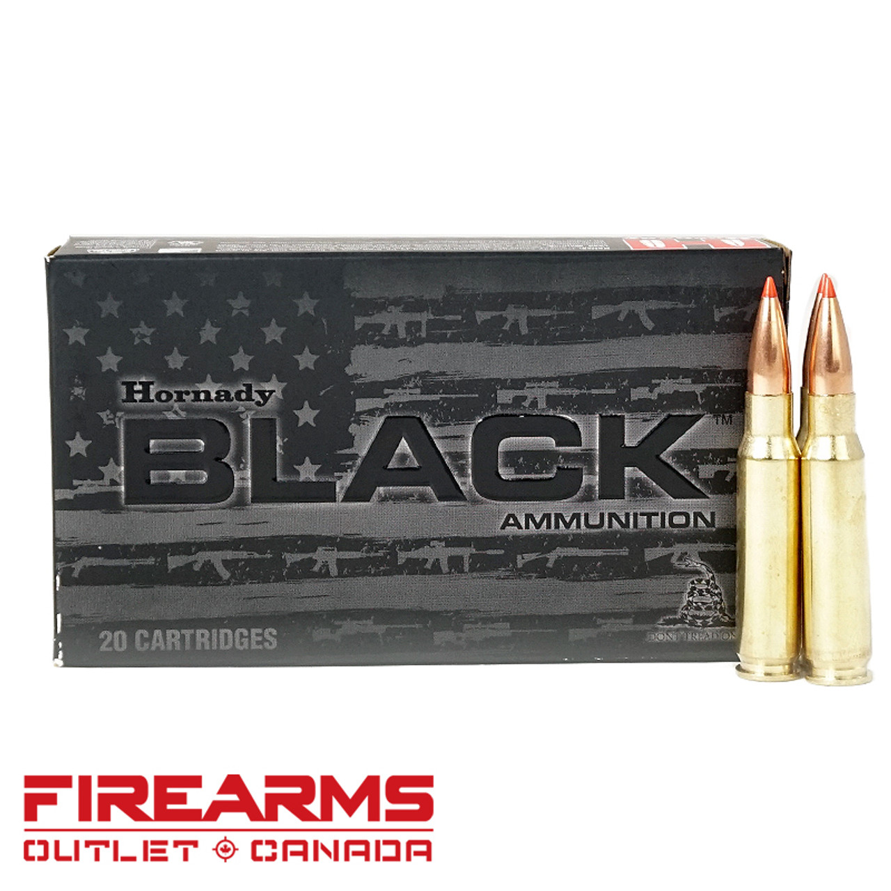 Hornady BLACK - 308 Win., 168gr., A-MAX, Box of 20 [80971]