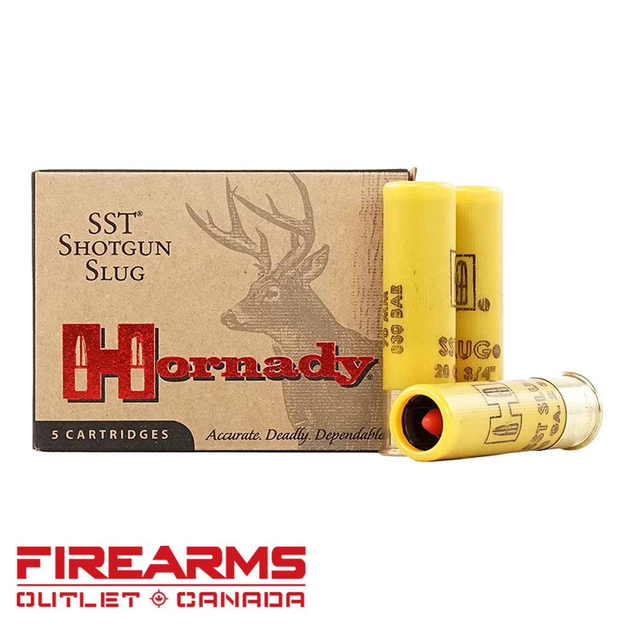 Hornady SST Sabot Slug - 20GA, 2-3/4", Box of 5 [86232]