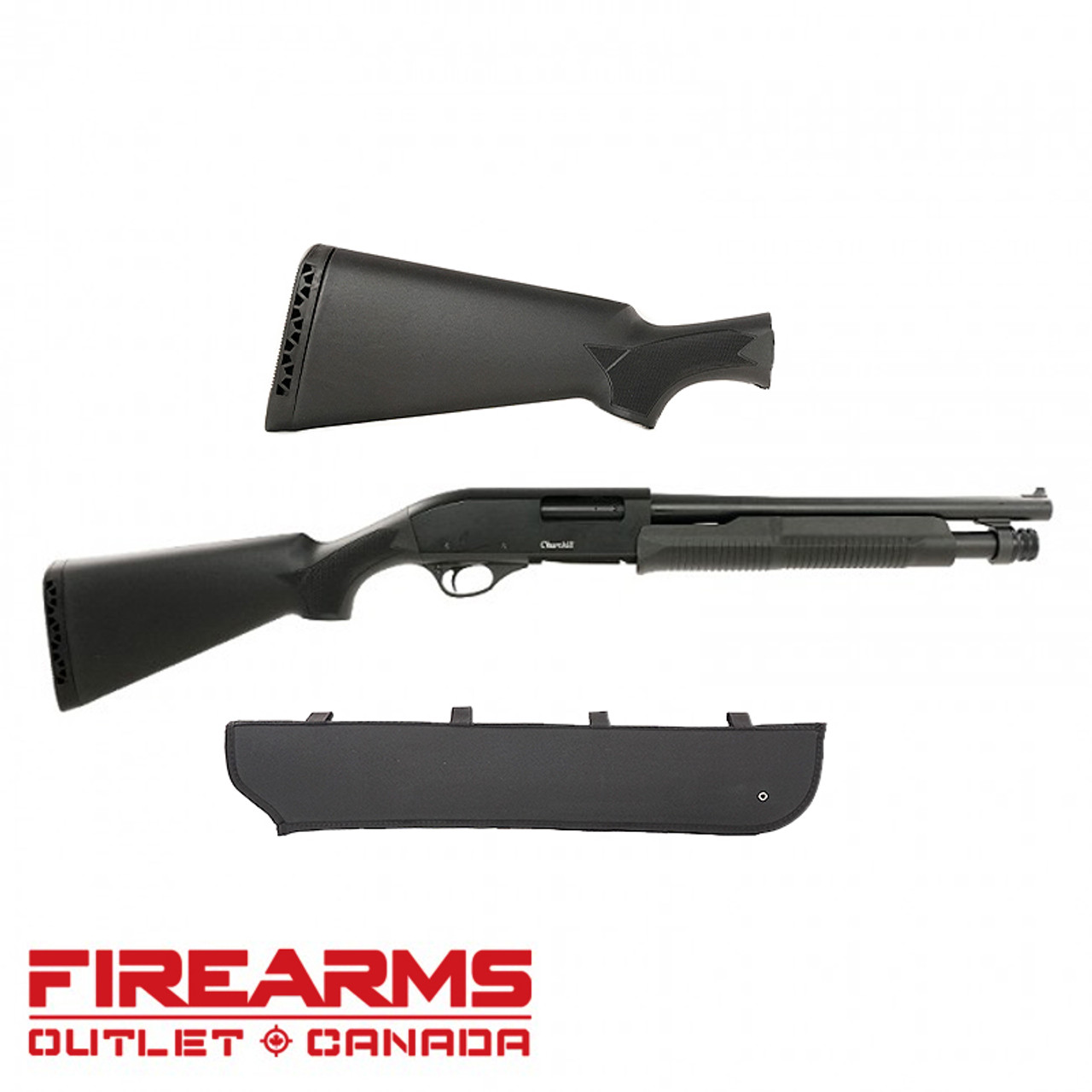 Churchill 612 Torso w/ Standard Stock + Pistol Grip - 12GA, 2-3/4" or 3", 15" Barrel, 6 Shot [K61269]