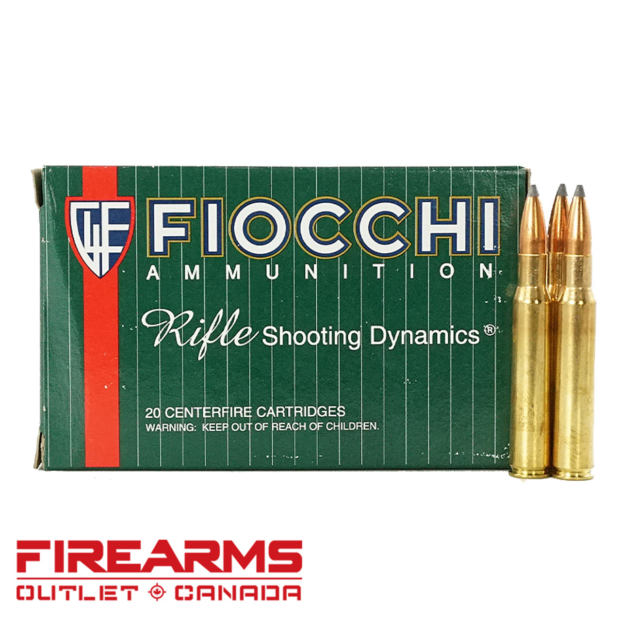Fiocchi Ammunition - .30-06 Springfield, 150gr, PSP, Box of 20 [3006B]