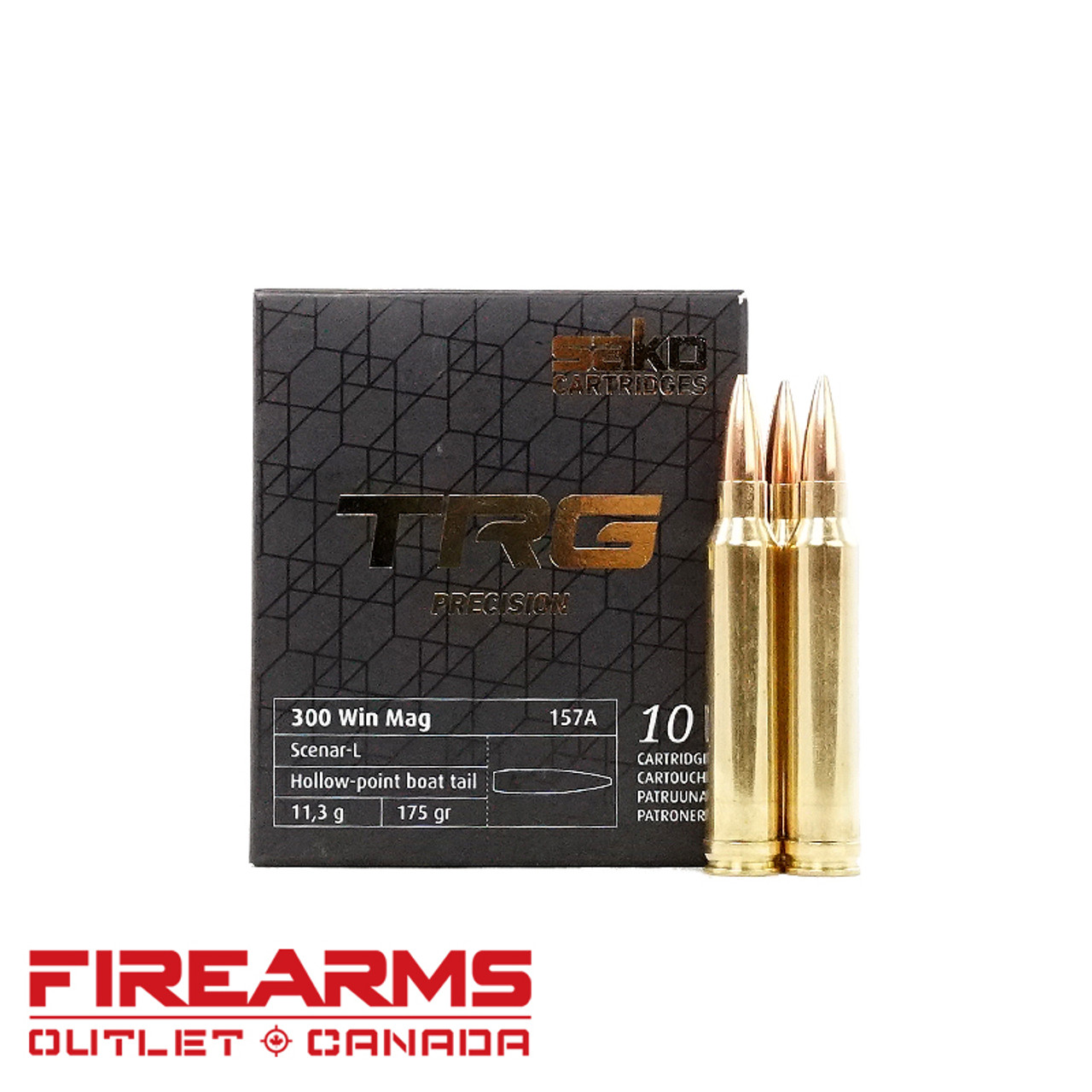 Sako TRG Precision - .300 Win Mag., 175gr, HPBT, Box of 10