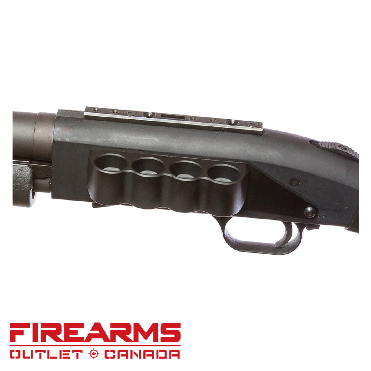 Mesa Tactical Aluminum SureShell Carrier - Mossberg 500/590A1/Mav88, 4-Shell [91240]