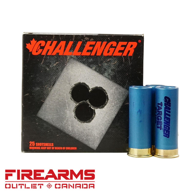 Challenger Ammunition - 12GA, 2-3/4", 1oz Target Slug, Box of 100 [03150]
