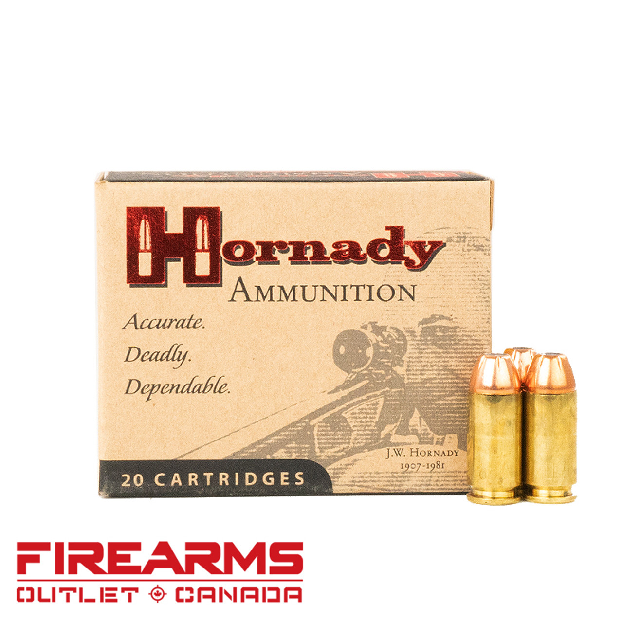 Hornady Custom - .40 S&W, 180gr, XTP, Box of 20 [9136]