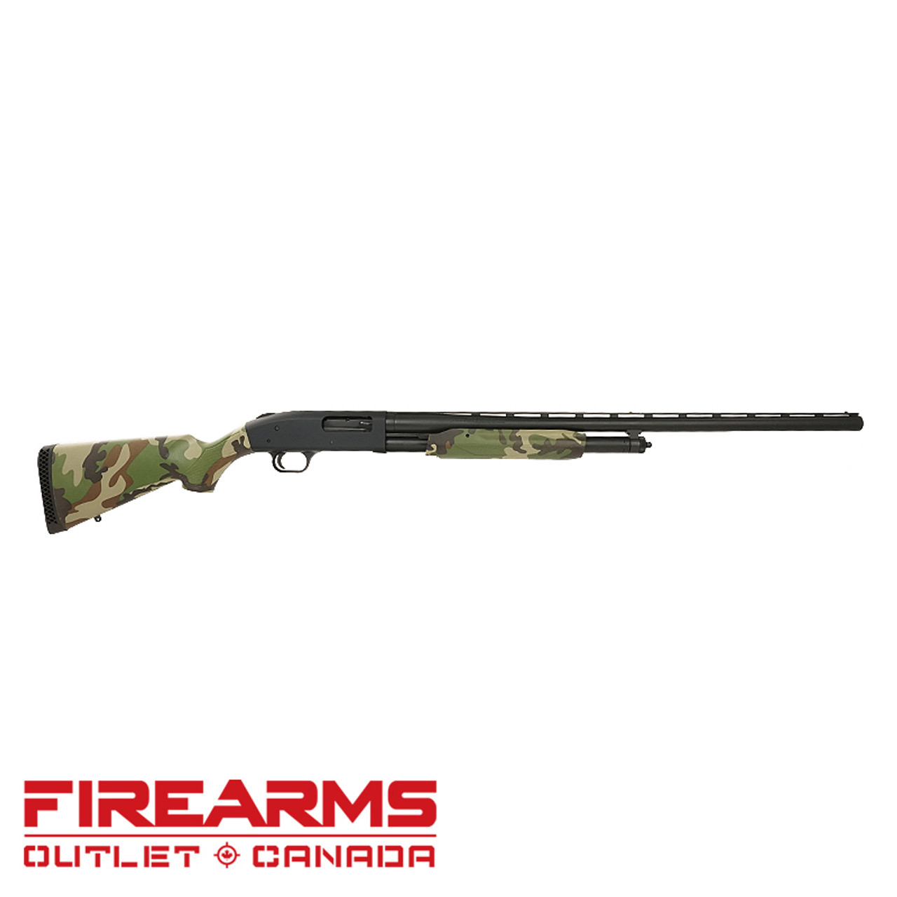 Mossberg 500  Field Woodland Camo - 12GA, 2-3/4" or 3", 28" Barrel [56425]