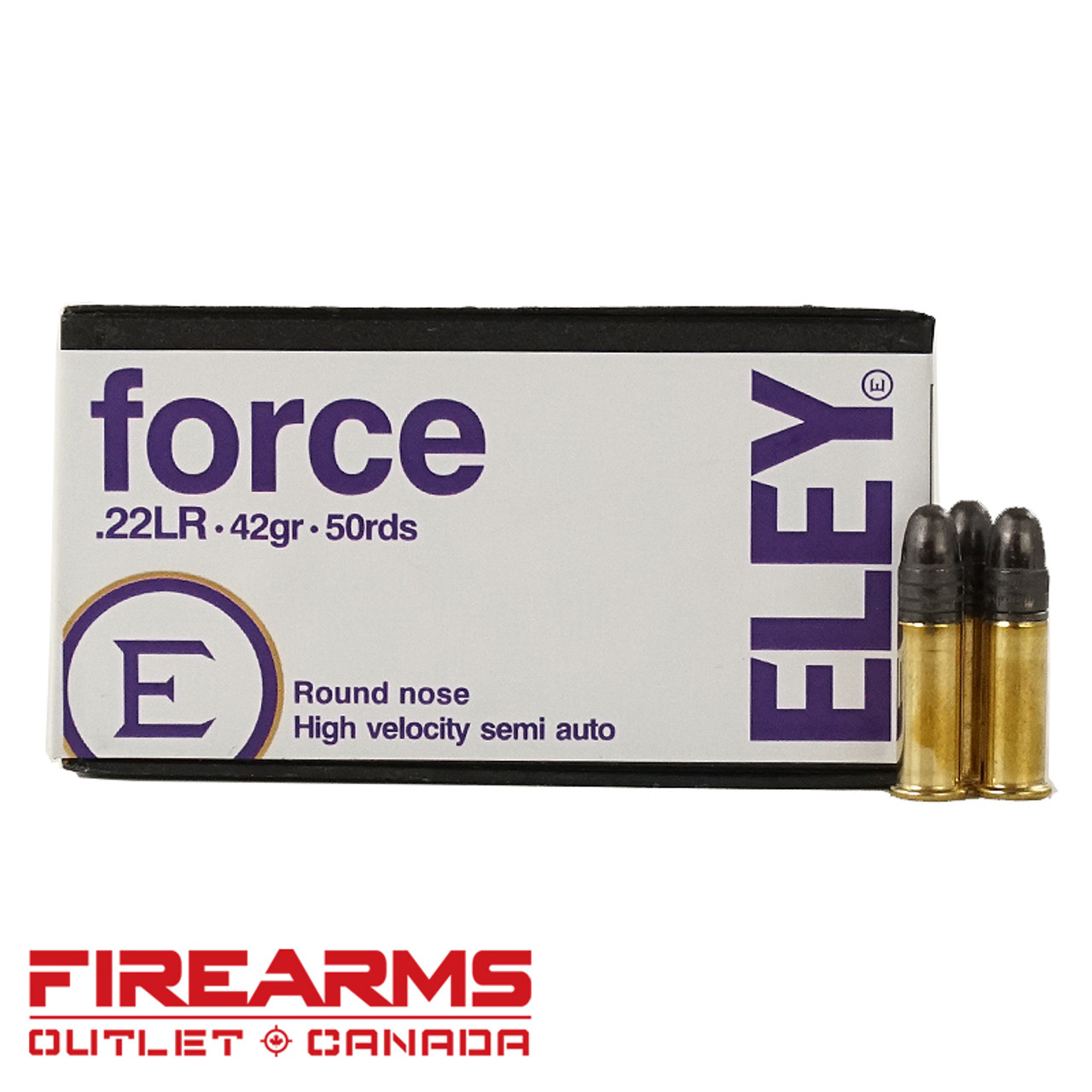 ELEY Force - .22LR, 42gr, RN, Box of 50 [E.FORCE]