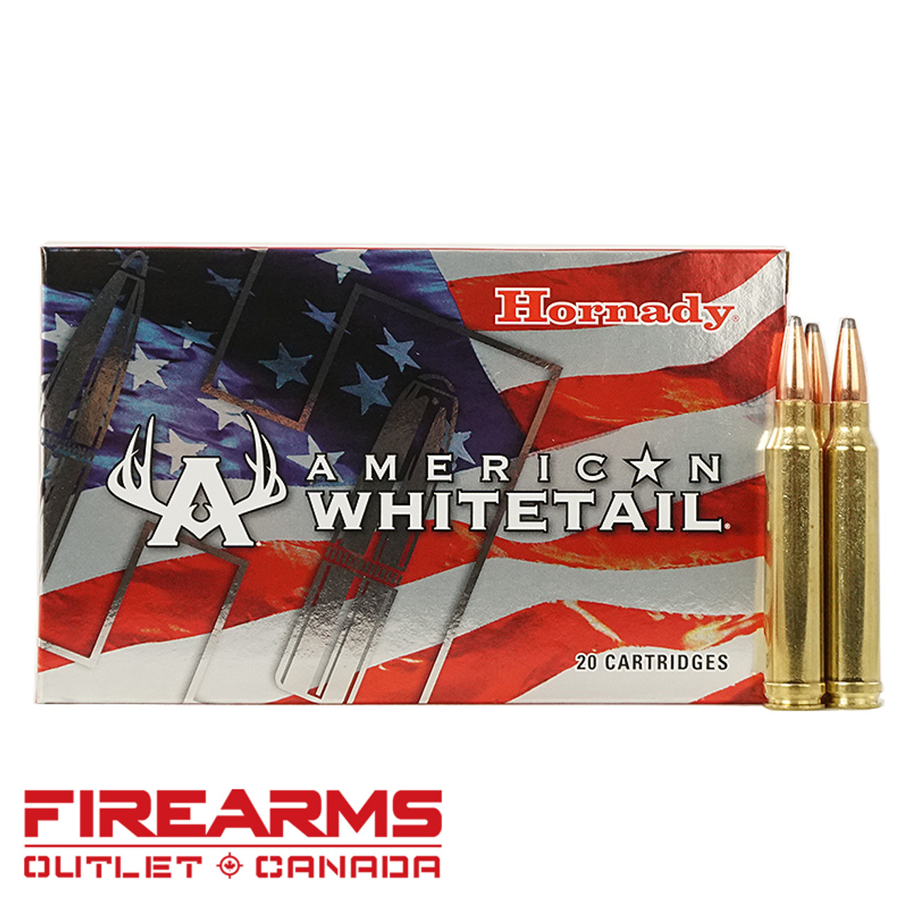 Hornady American Whitetail - .300 Win. Magnum, 150gr, SP, Box of 20 [8204]