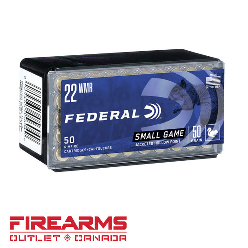 Federal Small Game - .22WMR, 50gr, JHP, Box of 50 [757]