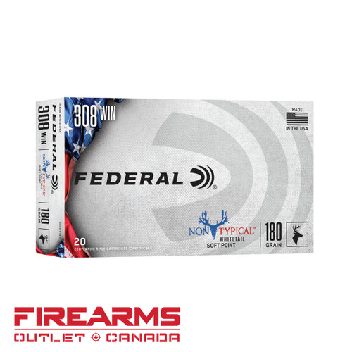 Federal Non-Typical -  .308 Win., 180gr, SP, Box of 20 [308DT180]