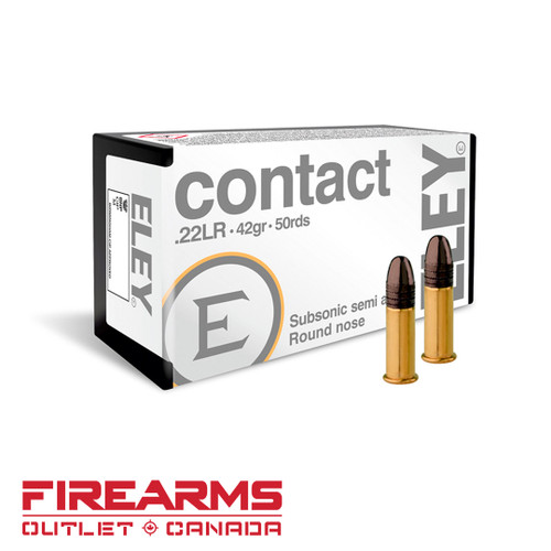 ELEY Contact - .22LR, 42gr, LRN, Box of 50 [E02300]
