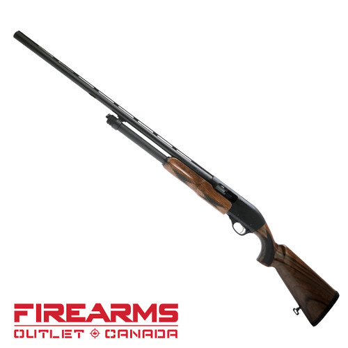 Churchill 612 Pump Shotgun w/ Walnut Stock, Left Hand - 12GA, 2-3/4" or 3", 28" Barrel, 5-Shot [K61206]