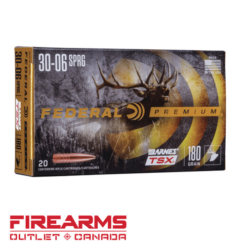 Federal Premium - .30-06 Springfield, 180gr, Barnes (TSX), Box of 20 [P3006AE]