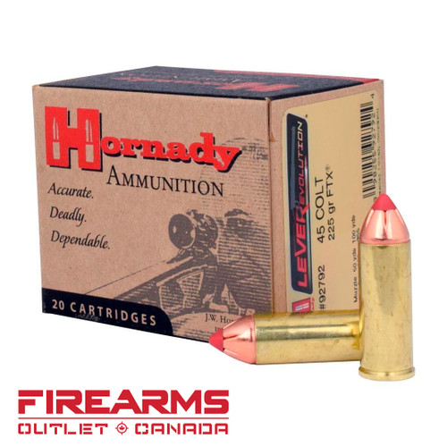 Hornady LEVERevolution - .45 Long Colt, 225gr., FTX, Box of 20 [92792]