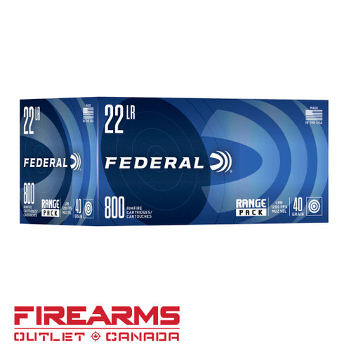 Federal Champion Ammunition - .22LR, 40gr, LRN, Box of 800 [729B800]