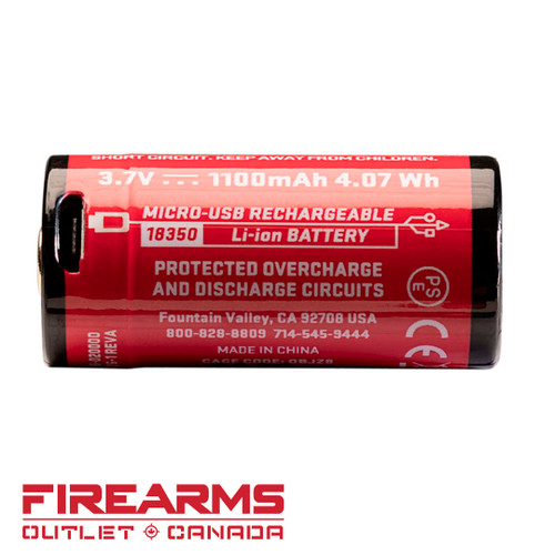 SureFire SF18350 Micro USB Lithium-Ion Rechargeable Battery [SF18350]