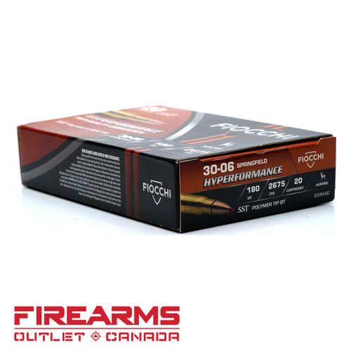 Fiocchi Hyperformance Ammunition - .30-06 Springfield, 180gr, SST, Box of 20 [3006HSC]